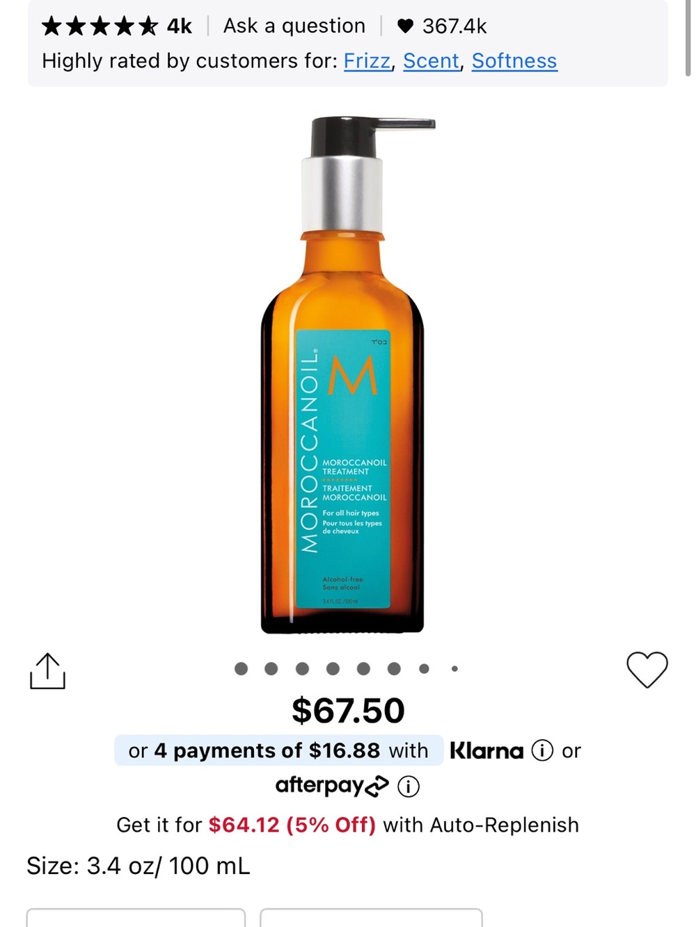 Moroccanoil Treatment Hair Oil – Original
